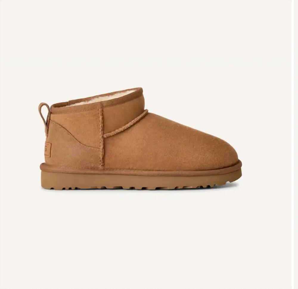 NEW UGG women's classic ultra mini boot in chestnut
